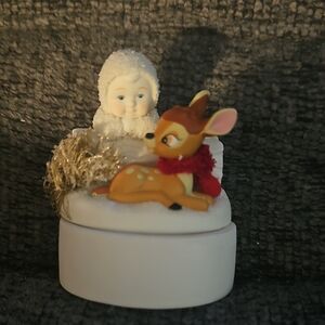 Disney White and Brown Bambi Figurine